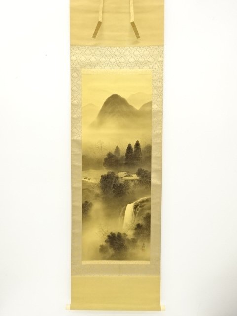 JAPANESE COLLECTIBLE / HANGING SCROLL / INK / LANDSCAPE BY SHUNPO / HA